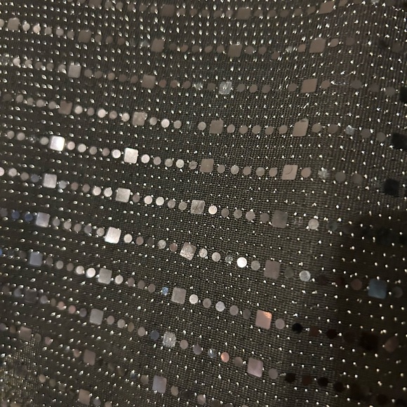 Iris, shimmering body suit with snap crotch and mock turtleneck. Sz M - Picture 7 of 12